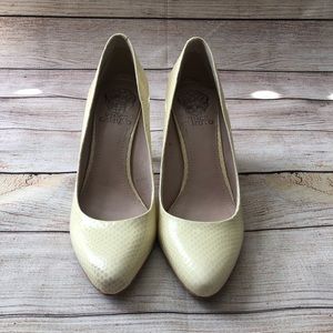 Vince Camuto Snake Embossed Heels 7.5